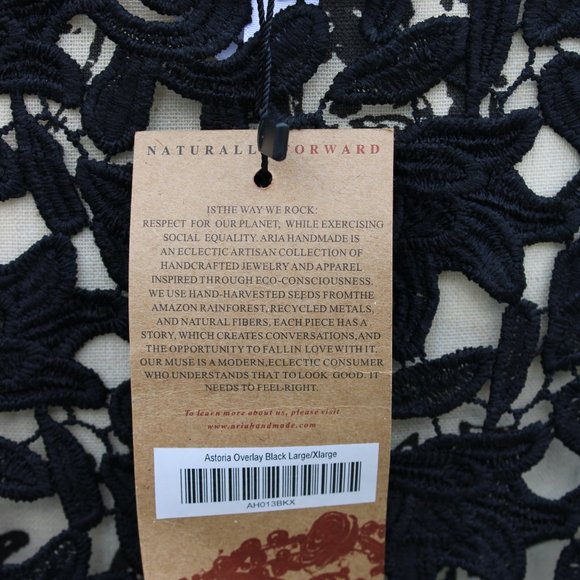 NWT - ARIA HANDMADE - LACE OVERLAY - Picture 3 of 7